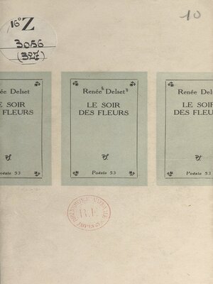 cover image of Le soir des fleurs
